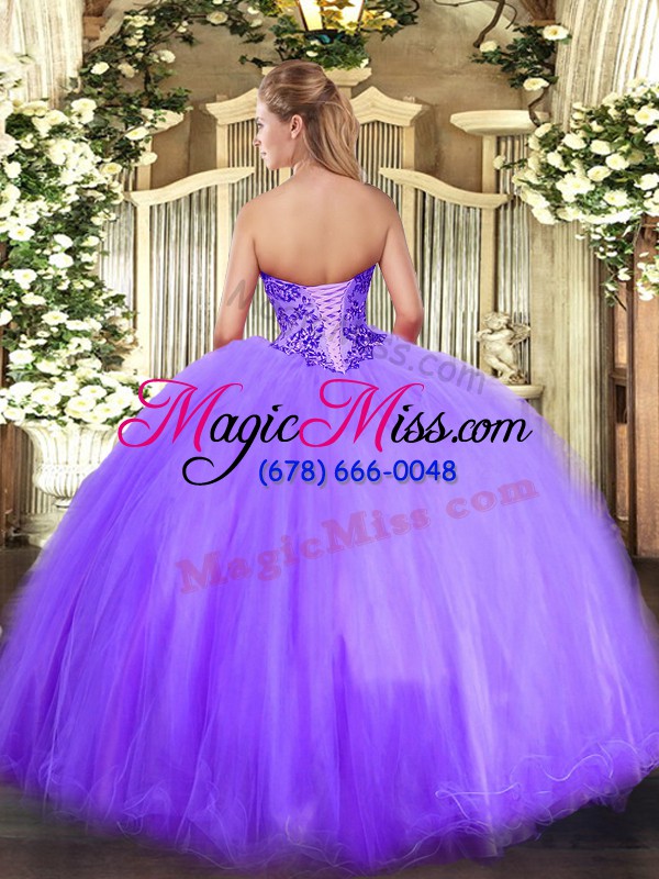 wholesale on sale lavender sweetheart lace up appliques sweet 16 dresses sleeveless