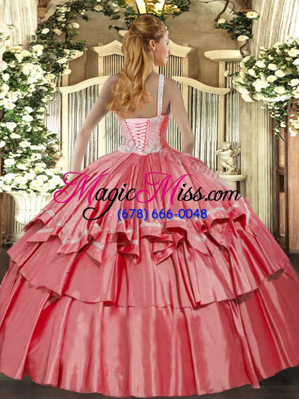 wholesale lilac lace up high-neck beading and ruffled layers quinceanera gown organza and taffeta sleeveless