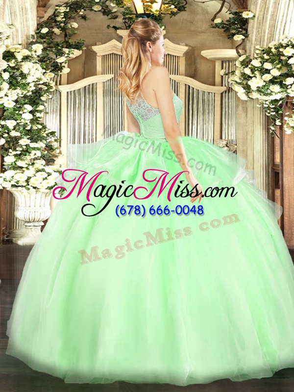 wholesale affordable lilac sleeveless tulle lace up quinceanera dresses for military ball and sweet 16 and quinceanera