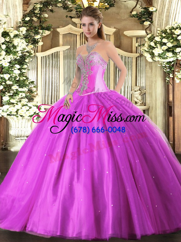 wholesale lilac sleeveless beading floor length vestidos de quinceanera