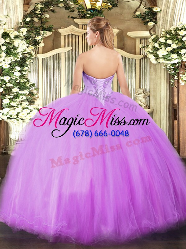 wholesale floor length rose pink quinceanera gowns v-neck sleeveless lace up