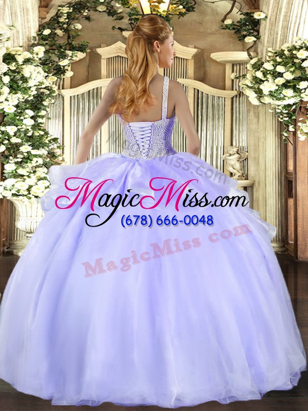 wholesale stunning high-neck sleeveless sweet 16 dresses floor length beading pink organza
