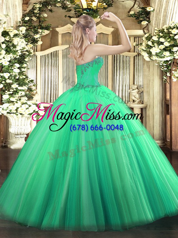 wholesale high quality floor length lace up 15th birthday dress yellow green for sweet 16 and quinceanera with beading