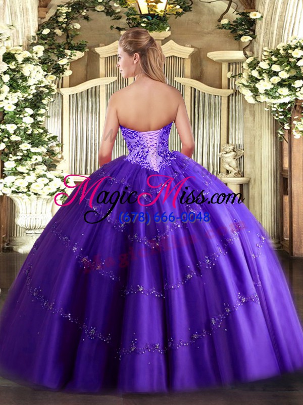 wholesale latest teal lace up sweetheart appliques quinceanera dresses tulle sleeveless