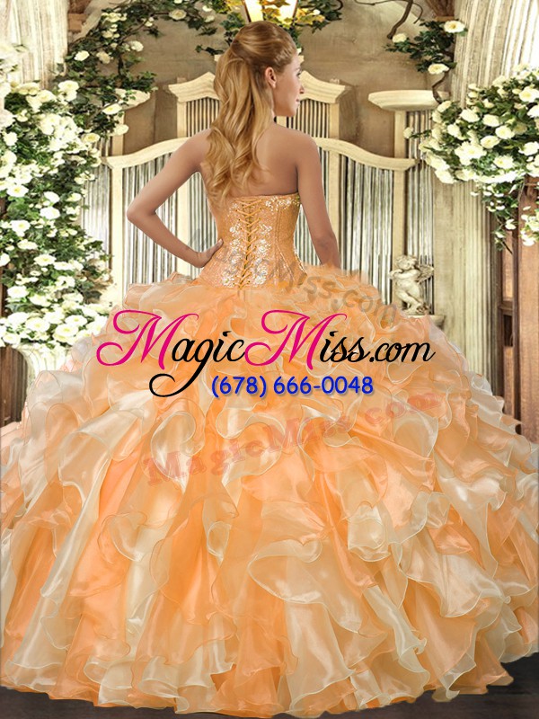 wholesale floor length lace up quinceanera dress hot pink for military ball and sweet 16 and quinceanera with beading and ruffles