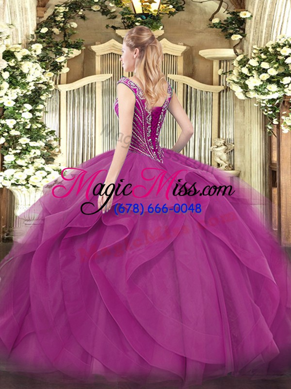 wholesale turquoise tulle lace up sweet 16 dresses sleeveless floor length beading and ruffles