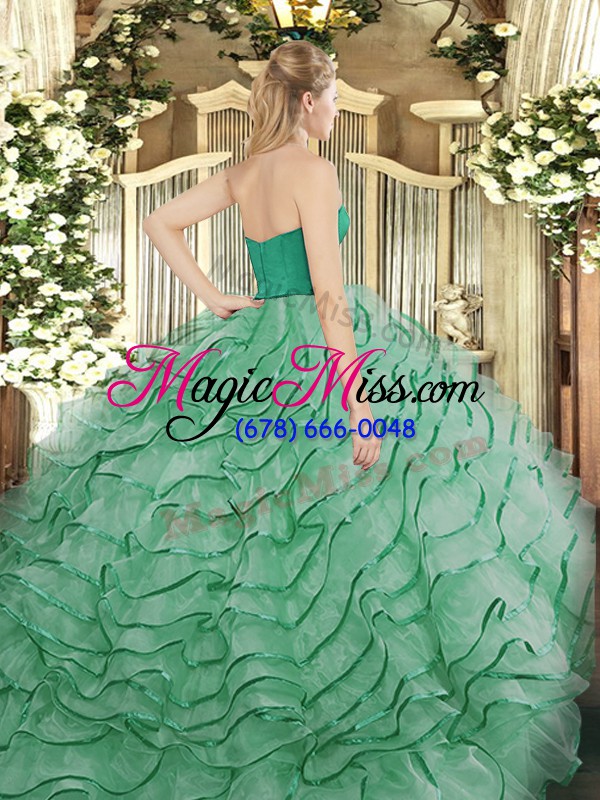 wholesale hot sale zipper 15 quinceanera dress hot pink for military ball and sweet 16 and quinceanera with ruffled layers brush train
