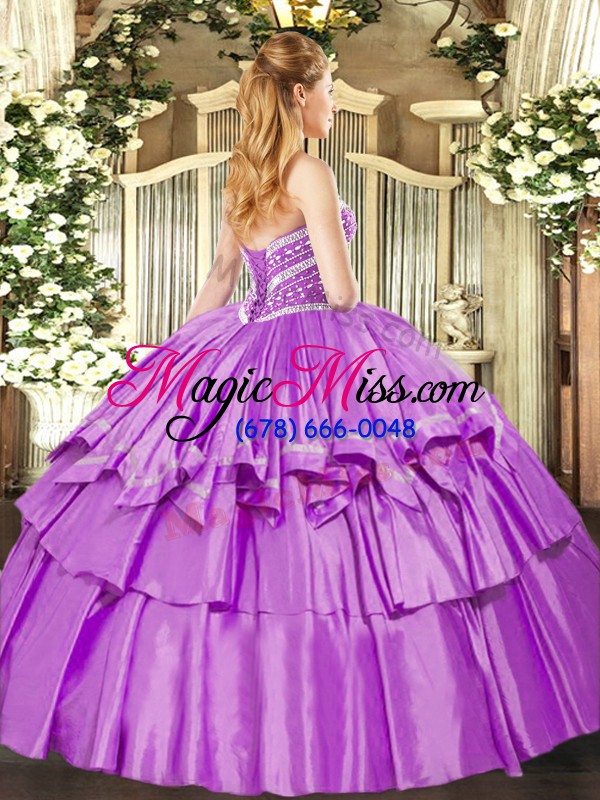 wholesale hot sale floor length ball gowns sleeveless hot pink quince ball gowns lace up