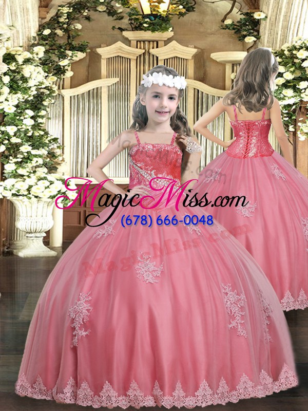 wholesale customized watermelon red quinceanera gown military ball and sweet 16 and quinceanera with beading sweetheart sleeveless lace up