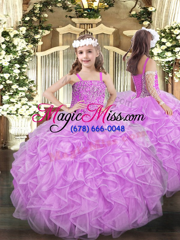 wholesale sleeveless beading and ruffles lace up 15 quinceanera dress