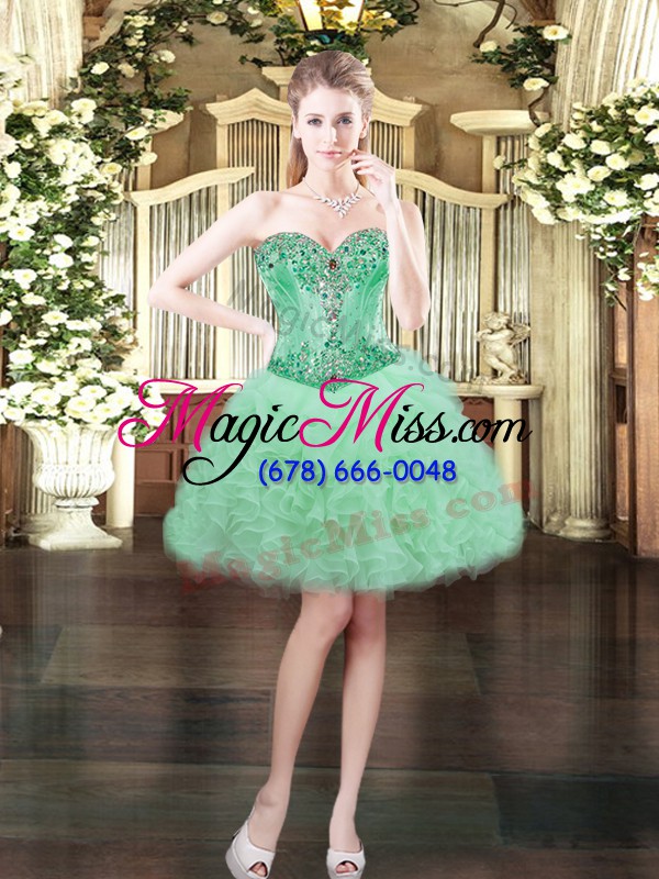 wholesale floor length apple green sweet 16 dresses sweetheart sleeveless lace up