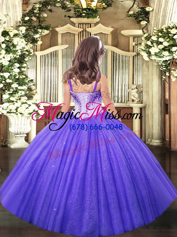 wholesale sweet ball gowns pageant dress toddler hot pink straps tulle sleeveless lace up