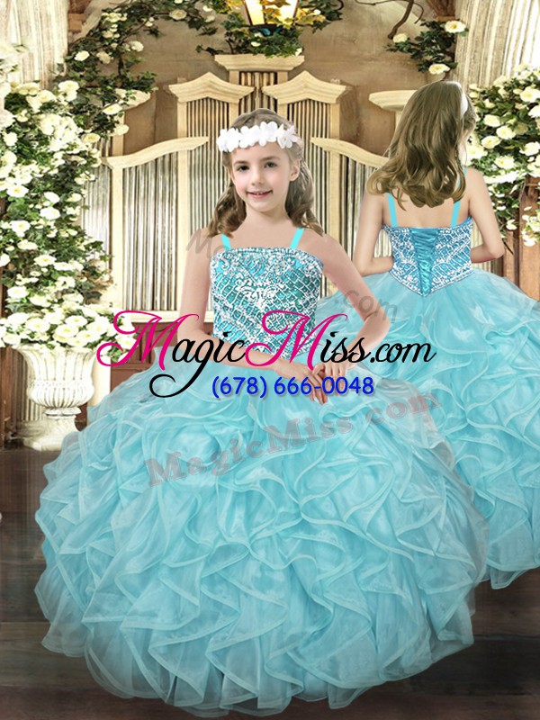 wholesale sexy sweetheart sleeveless organza quinceanera gowns beading and ruffles lace up