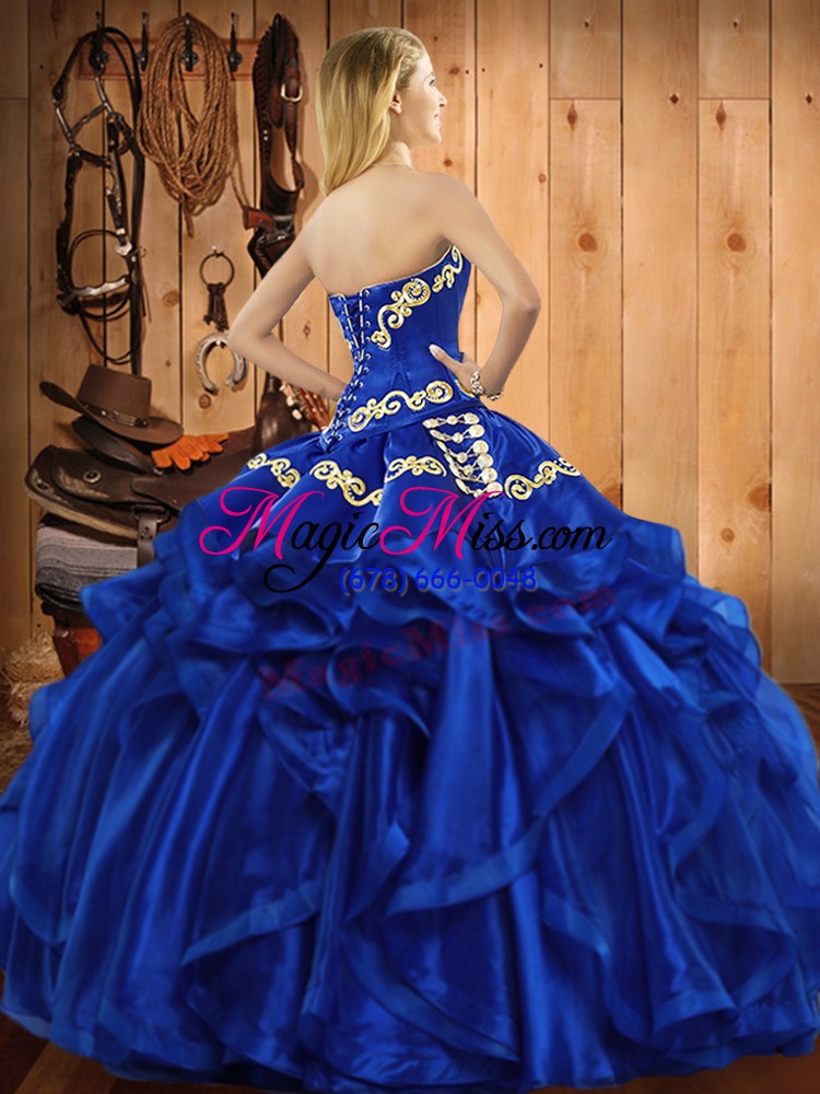 wholesale teal sleeveless organza lace up quinceanera dress for military ball and sweet 16 and quinceanera