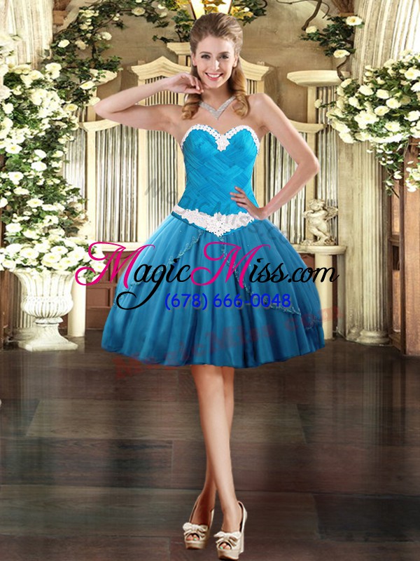 wholesale glorious sweetheart sleeveless tulle quinceanera dress beading lace up