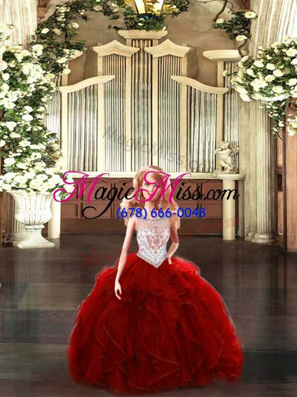 wholesale gorgeous floor length ball gowns sleeveless wine red quinceanera gowns lace up