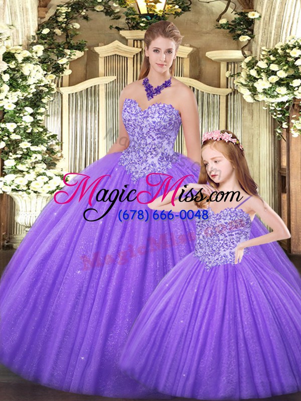 wholesale floor length eggplant purple 15 quinceanera dress tulle sleeveless beading