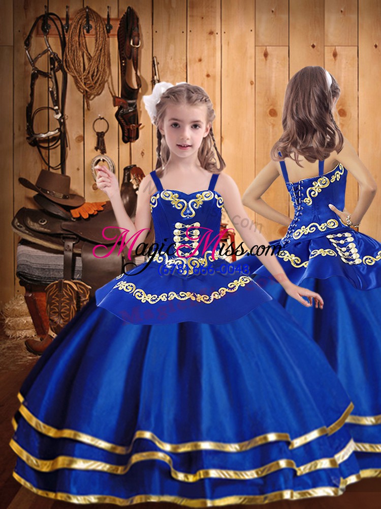 wholesale sweetheart sleeveless lace up quinceanera dress royal blue organza