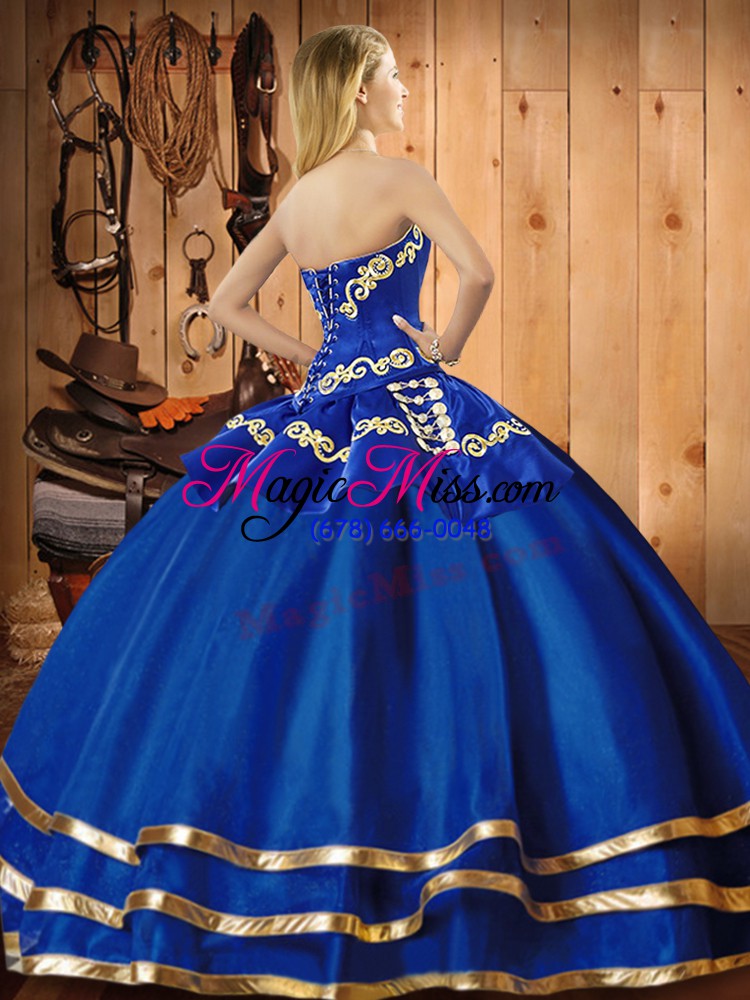 wholesale sweetheart sleeveless organza 15th birthday dress embroidery lace up