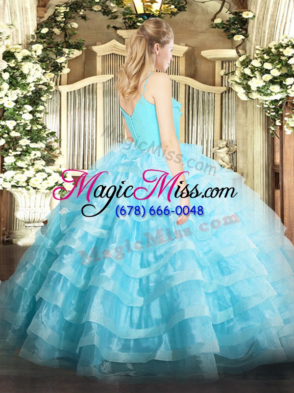 wholesale comfortable floor length zipper sweet 16 quinceanera dress apple green for military ball and sweet 16 and quinceanera with ruffled layers