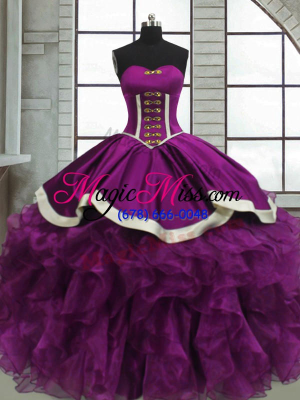 wholesale elegant floor length purple vestidos de quinceanera sweetheart sleeveless lace up