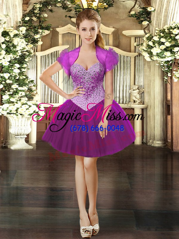 wholesale low price fuchsia tulle lace up straps sleeveless floor length vestidos de quinceanera beading