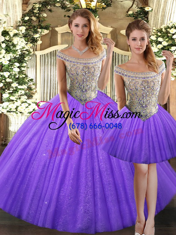 wholesale superior sleeveless beading lace up 15 quinceanera dress