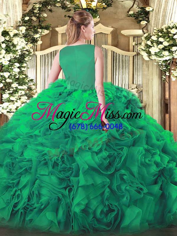 wholesale beading ball gown prom dress fuchsia side zipper sleeveless floor length