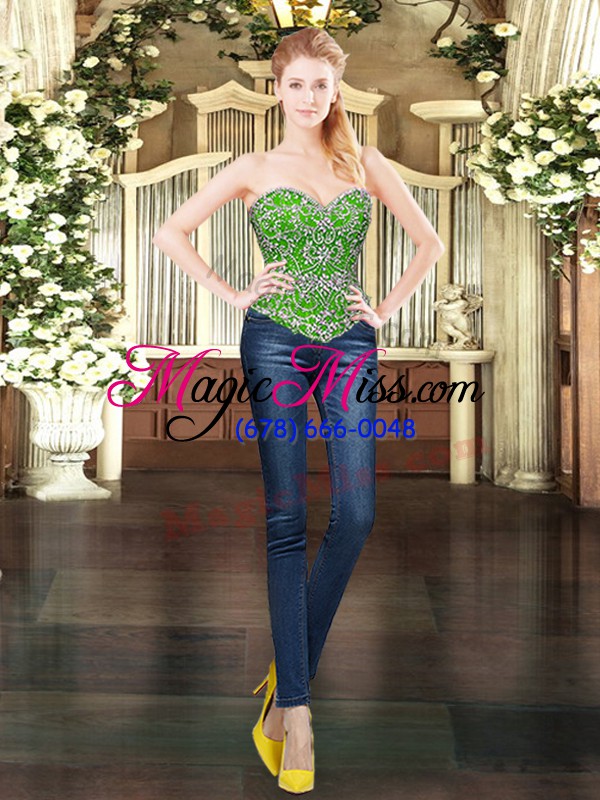 wholesale exquisite floor length ball gowns sleeveless dark green vestidos de quinceanera lace up