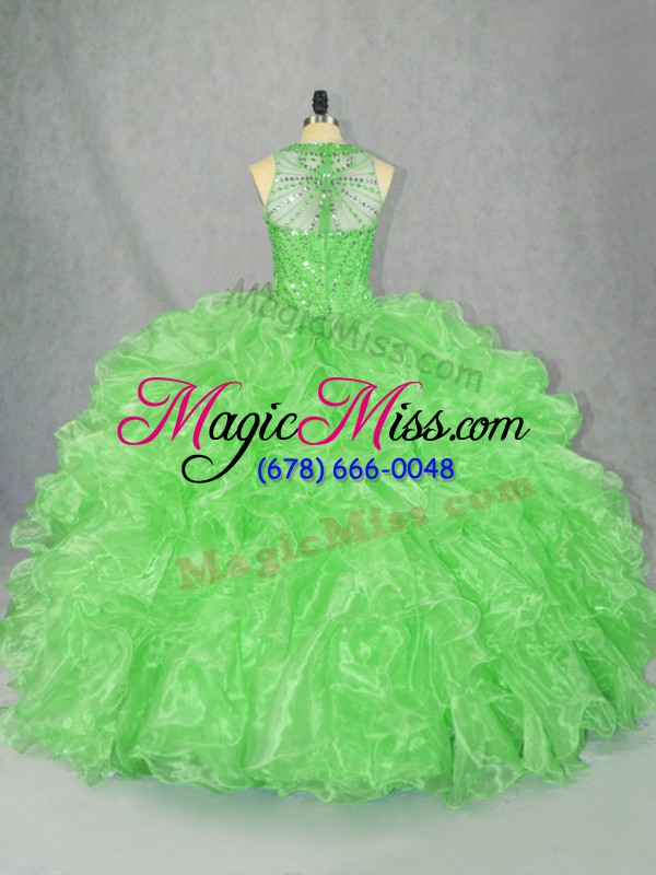 wholesale exceptional floor length ball gowns sleeveless 15th birthday dress zipper