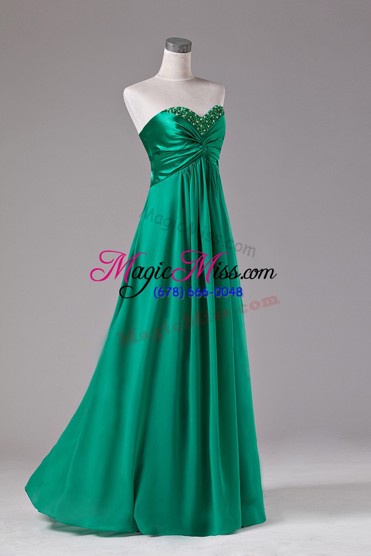 wholesale green prom party dress prom and party with beading sweetheart sleeveless zipper