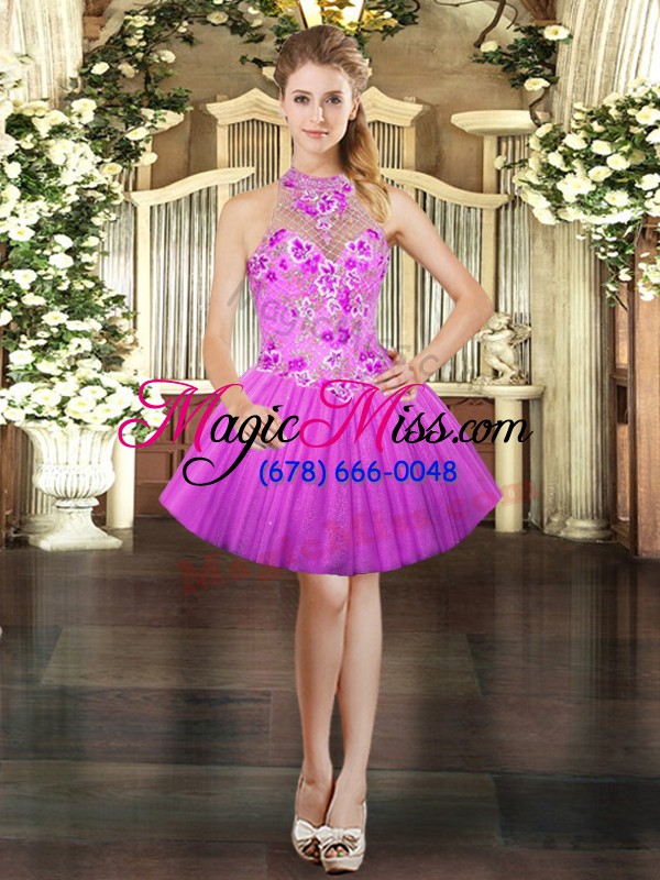 wholesale low price lilac sleeveless floor length embroidery lace up quinceanera dresses