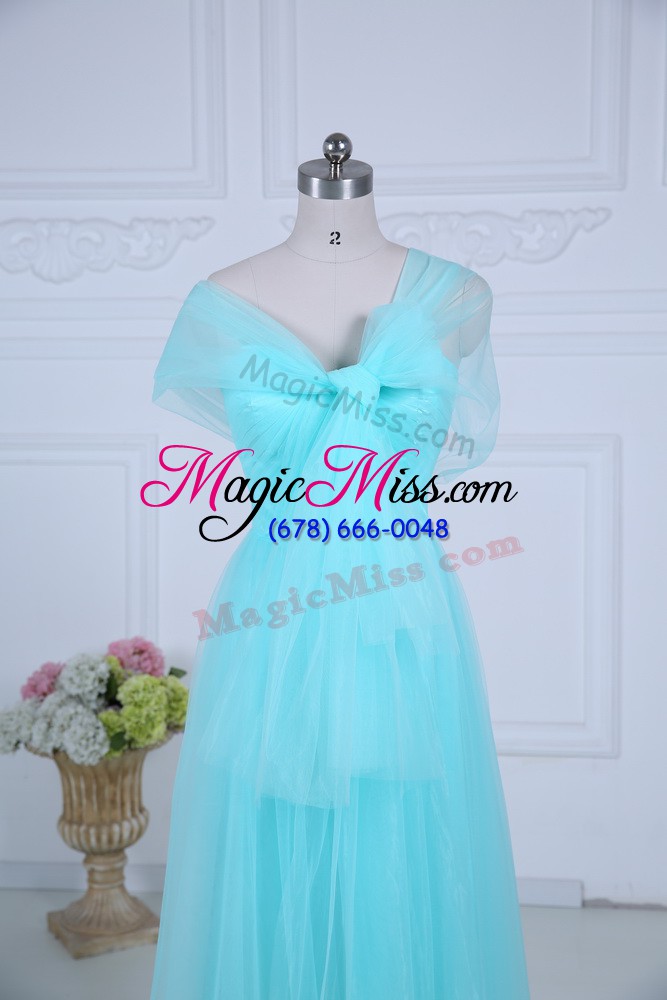 wholesale fine straps sleeveless tulle bridesmaids dress ruching zipper