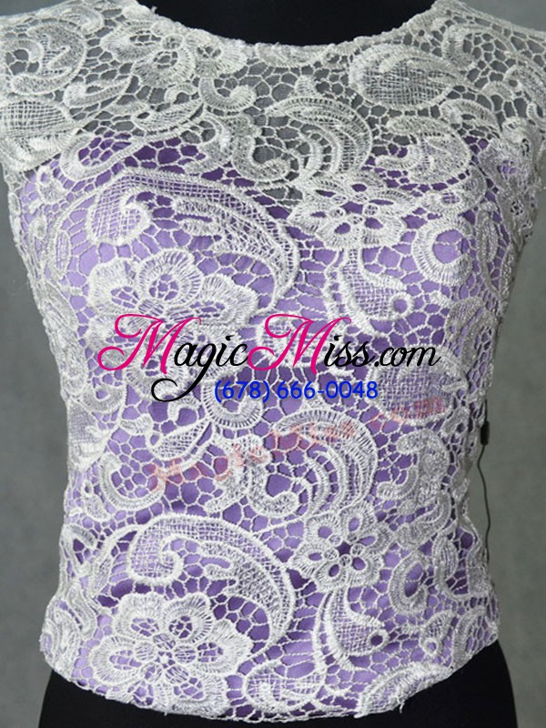 wholesale custom fit lavender lace up quinceanera gowns lace sleeveless floor length