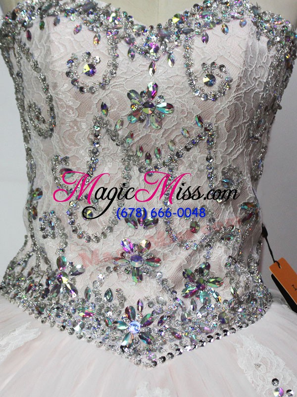 wholesale stunning sleeveless beading lace up 15 quinceanera dress