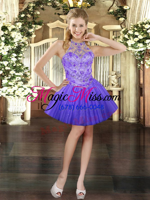 wholesale lavender sleeveless beading floor length quinceanera dresses