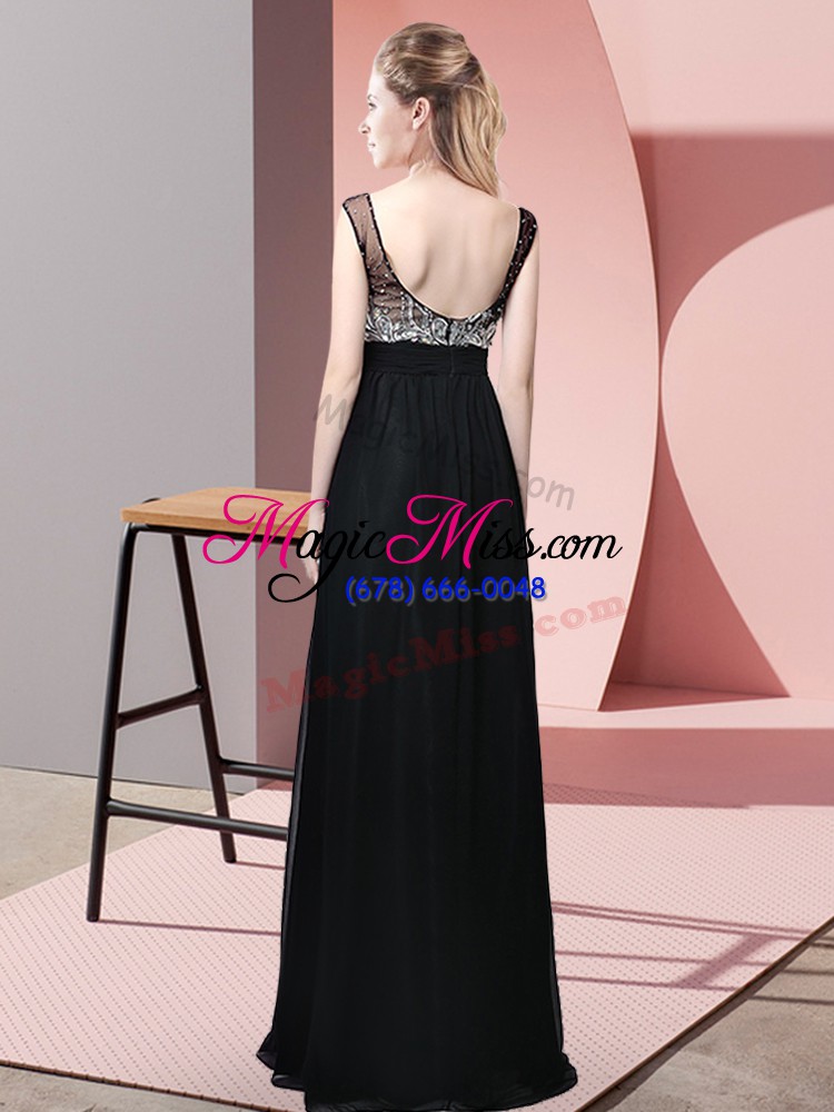 wholesale extravagant dark green sleeveless chiffon backless prom dresses for prom and party and military ball