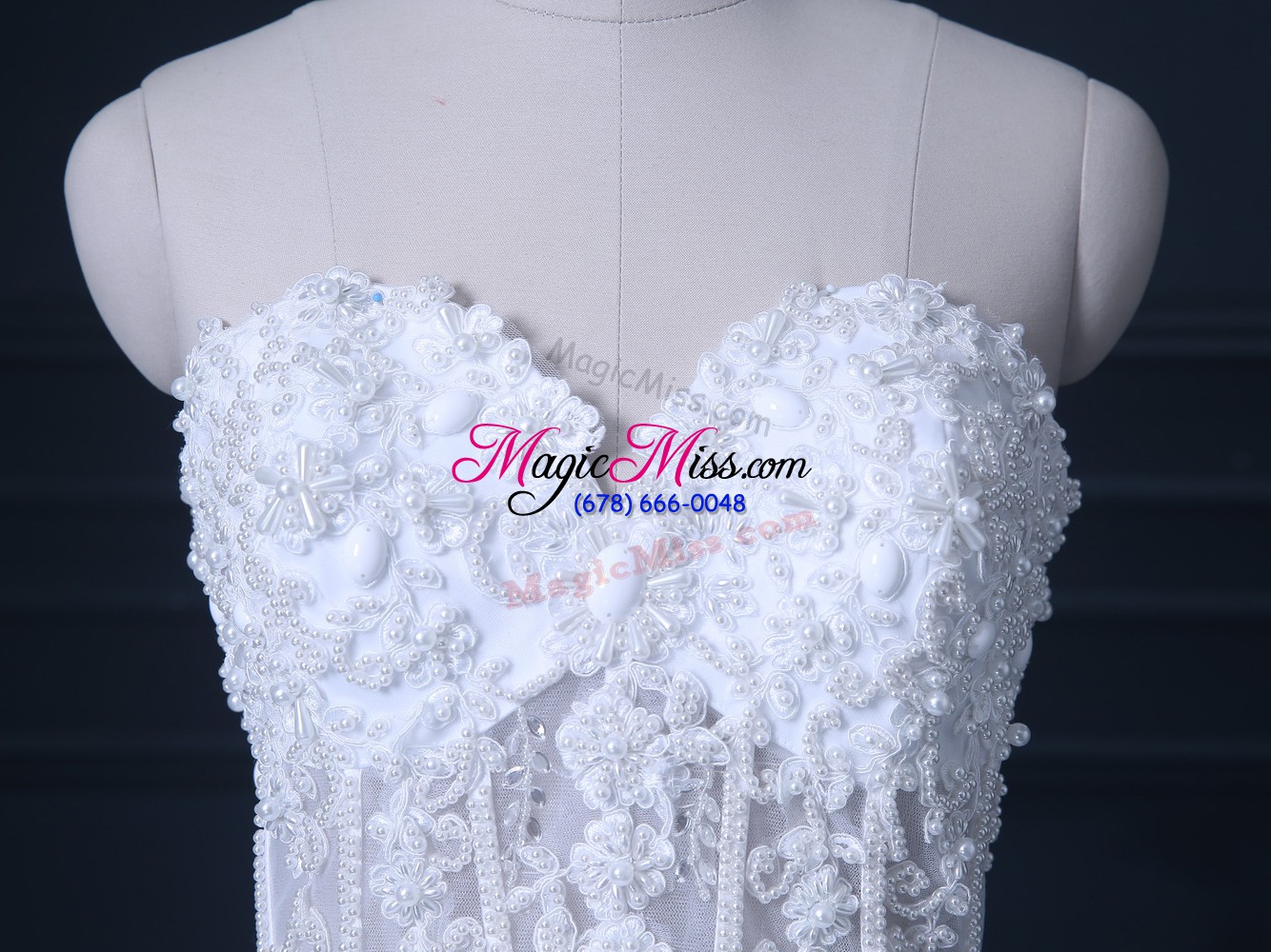 wholesale adorable white lace up sweetheart beading wedding dress tulle sleeveless brush train