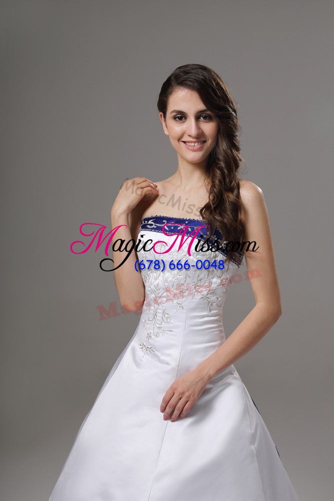wholesale fantastic ball gowns sleeveless white wedding dresses brush train lace up