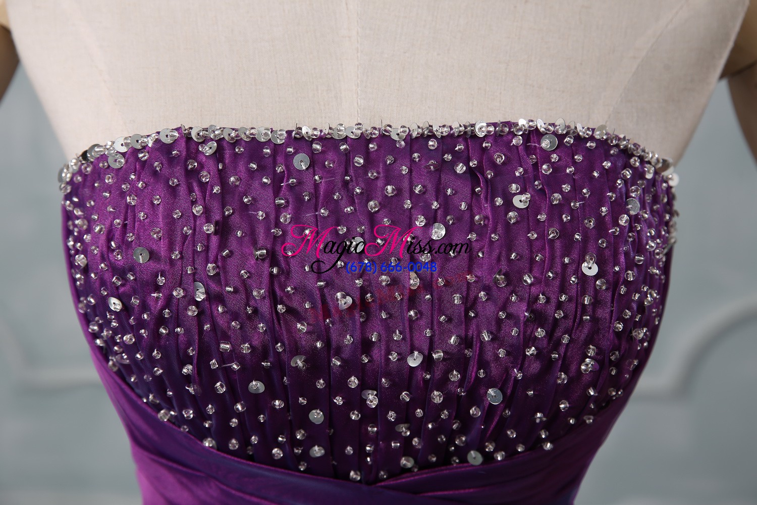 wholesale luxurious purple quinceanera gowns sweet 16 and quinceanera with beading strapless sleeveless lace up