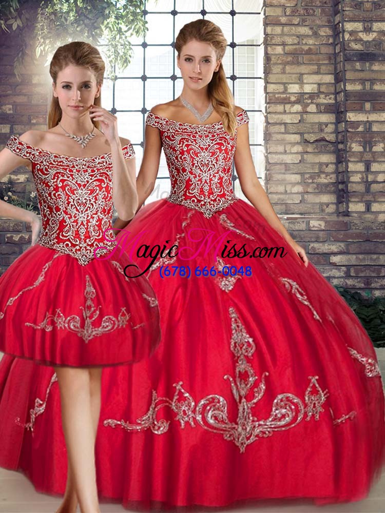 wholesale high end sleeveless lace up floor length beading and embroidery vestidos de quinceanera