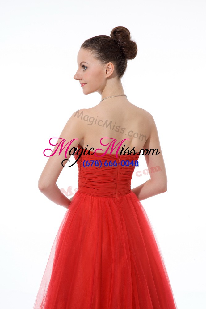 wholesale red zipper prom party dress beading sleeveless