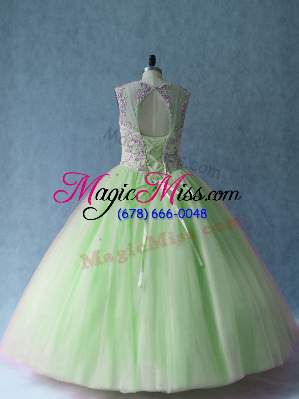 wholesale classical beading quinceanera gown lace up sleeveless asymmetrical