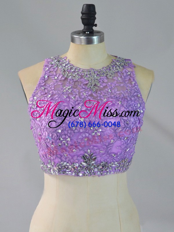 wholesale floor length zipper sweet 16 dress lavender for sweet 16 and quinceanera with beading and ruffles