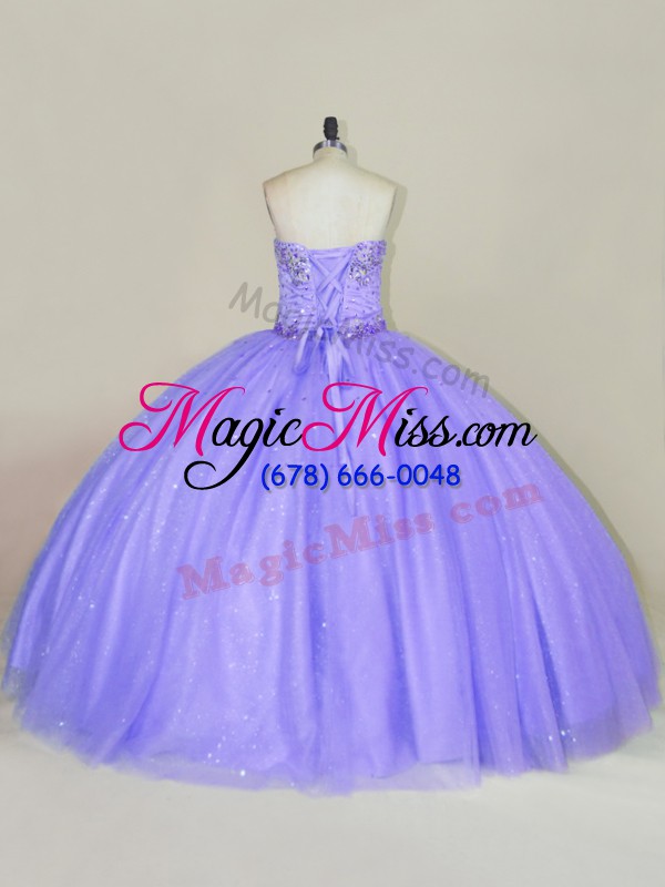 wholesale lavender quinceanera gowns sweet 16 and quinceanera with sequins strapless sleeveless lace up
