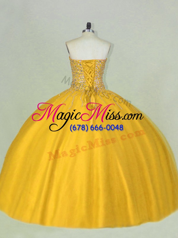 wholesale admirable sleeveless lace up floor length beading 15th birthday dress