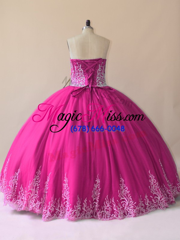 wholesale sleeveless embroidery lace up 15 quinceanera dress