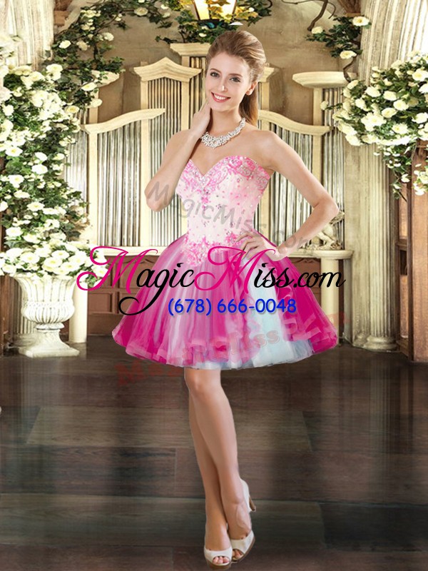 wholesale sumptuous sleeveless beading lace up 15th birthday dress