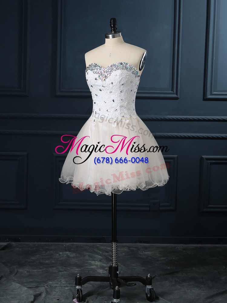 wholesale sleeveless beading and lace lace up wedding dress
