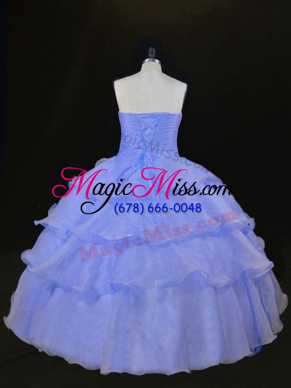 wholesale inexpensive floor length ball gowns sleeveless lavender quinceanera dresses lace up